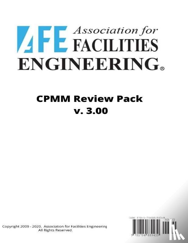 Anderson, CHFM CPE CPMM Monte, Beck, Principal Larry K., Pierce, CPE CPMM Lane - Certified Professional Maintenance Manager Review Pack