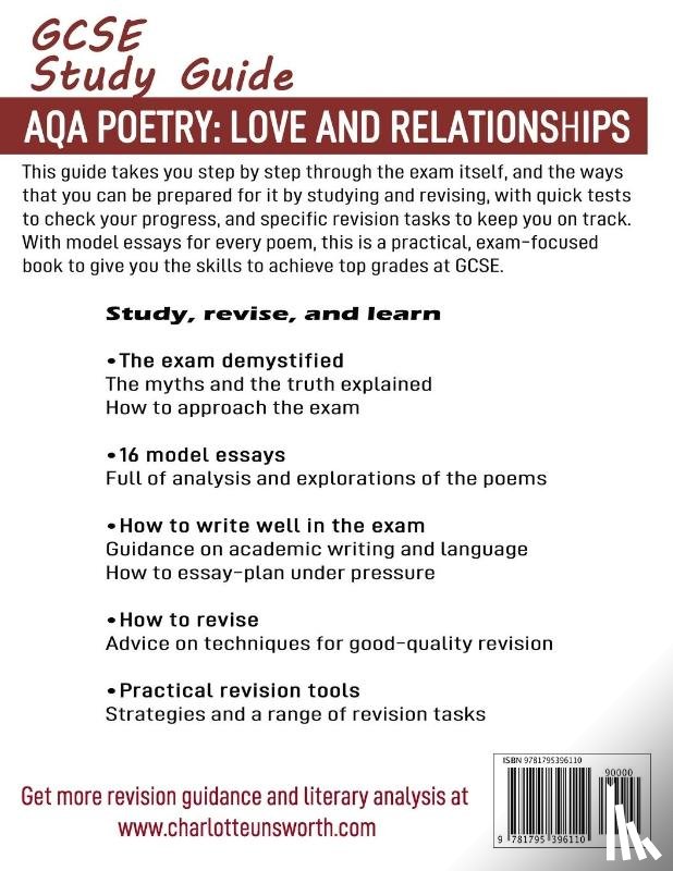 Charlotte Woolley, Woolley - AQA Poetry Anthology Love and Relationships