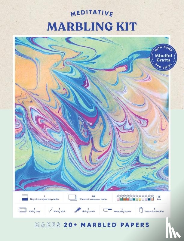 Chronicle Books - Mindful Crafts: Meditative Marbling Kit