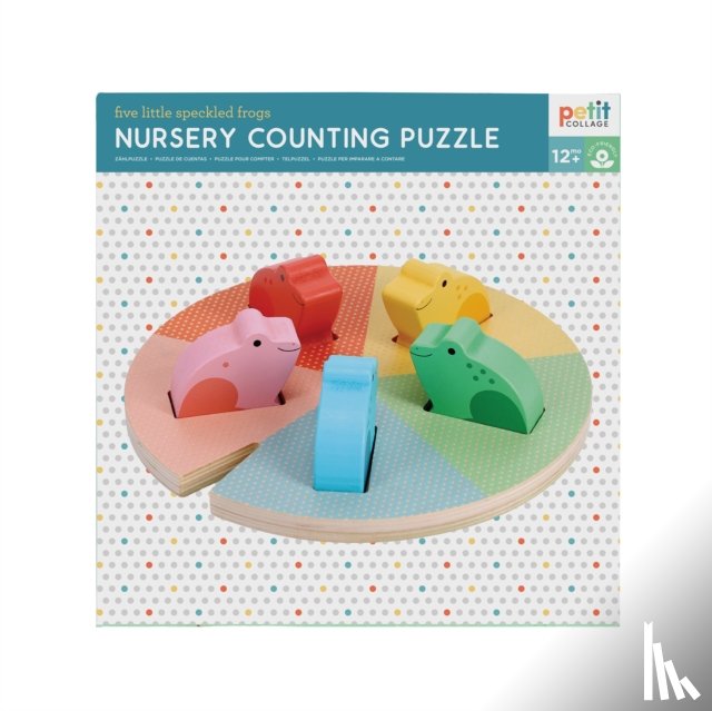 Petit Collage - Nursery Counting Puzzle: Five Little Speckled Frogs