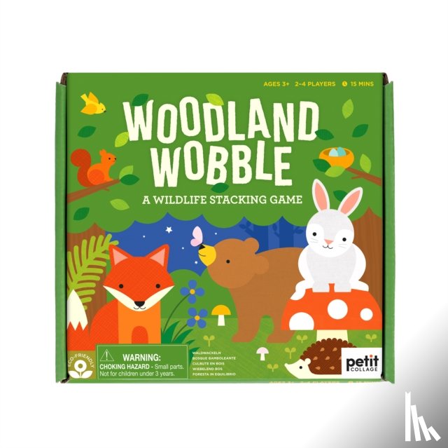 Petit Collage - Woodland Wobble: A Wildlife Stacking Game