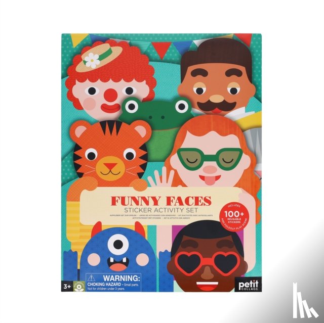 Petit Collage - Sticker Activity Set: Funny Faces