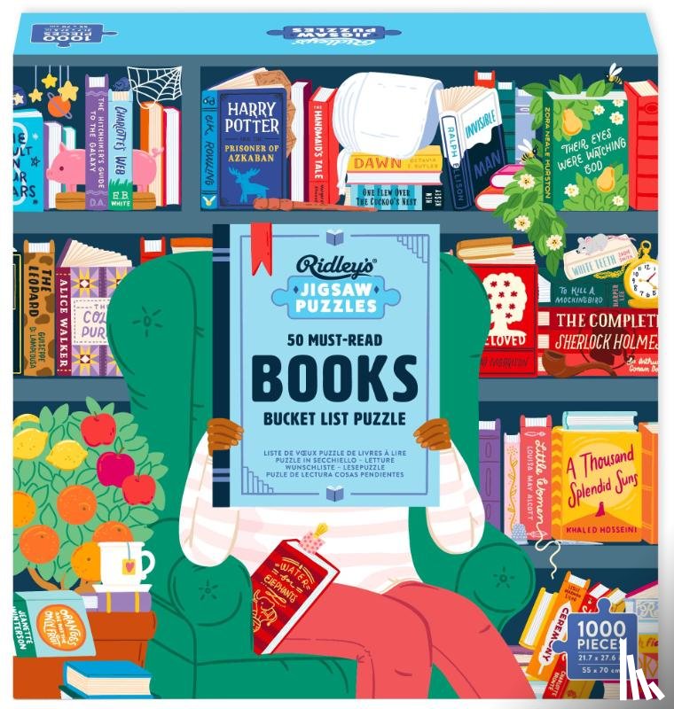 Ridley's Games - 50 Must-Read Books of the World Bucket List 1000-Piece Puzzle