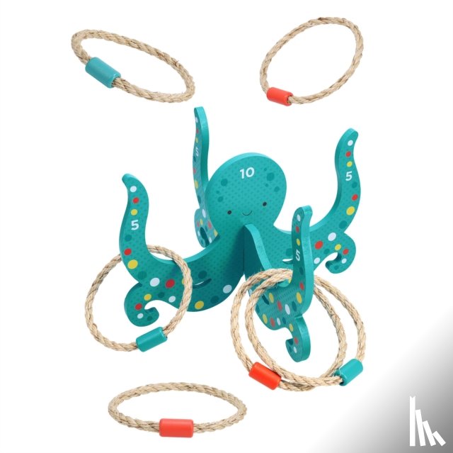 Petit Collage - Happy Octopus Wooden Hoopla