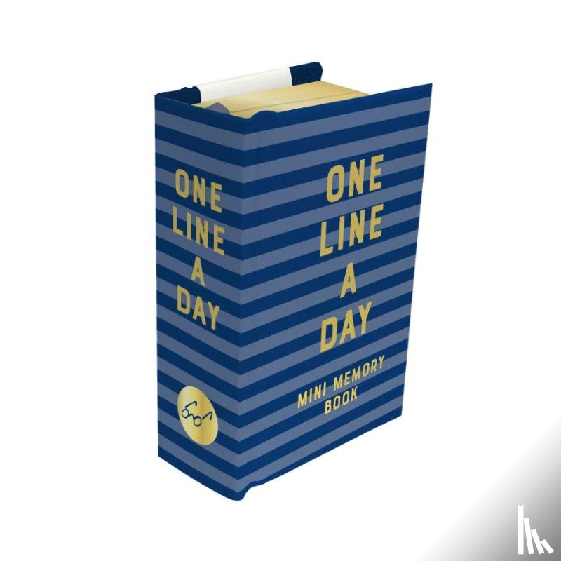 Chronicle Books - Navy Stripes Mini One Line a Day