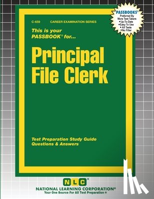 Passbooks - Principal File Clerk