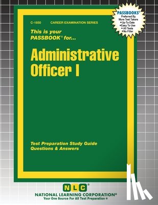Passbooks - Administrative Officer I