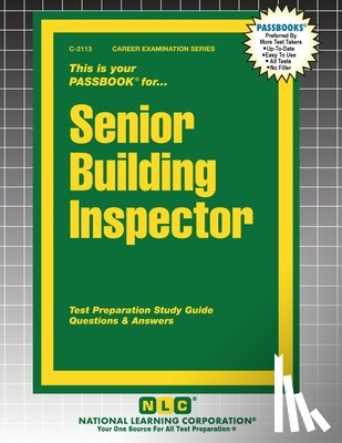 Passbooks - Senior Building Inspector