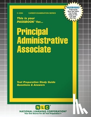 Passbooks - Principal Administrative Associate
