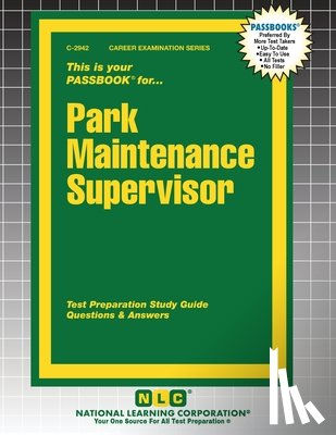 Passbooks - Park Maintenance Supervisor