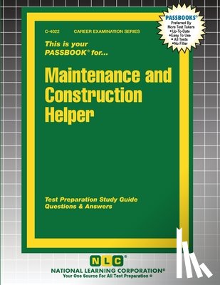 Passbooks - Maintenance and Construction Helper