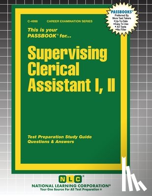 Passbooks - Supervising Clerical Assistant I, II