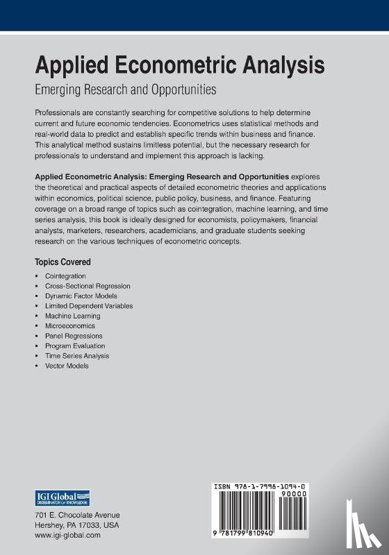  - Applied Econometric Analysis