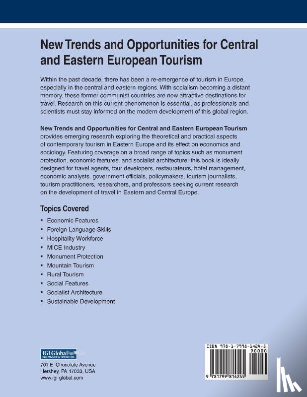  - New Trends and Opportunities for Central and Eastern European Tourism