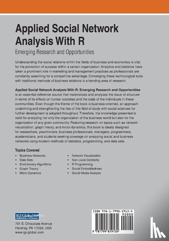 Gencer, Mehmet - Applied Social Network Analysis With R