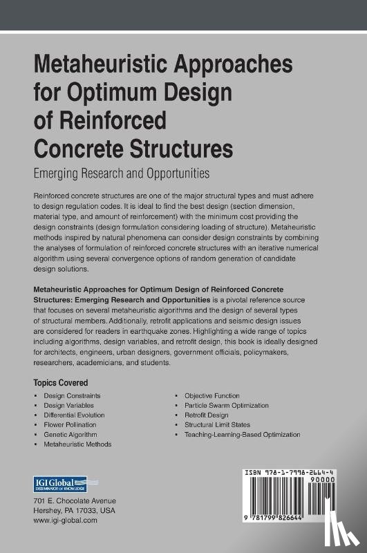 Kayabekir, Aylin Ece, Bekdas, Gebrail, Nigdeli, Sinan Melih - Metaheuristic Approaches for Optimum Design of Reinforced Concrete Structures