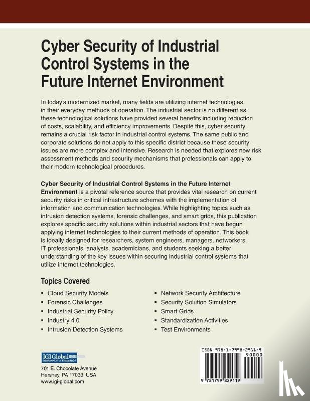  - Cyber Security of Industrial Control Systems in the Future Internet Environment