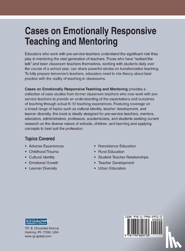  - Cases on Emotionally Responsive Teaching and Mentoring