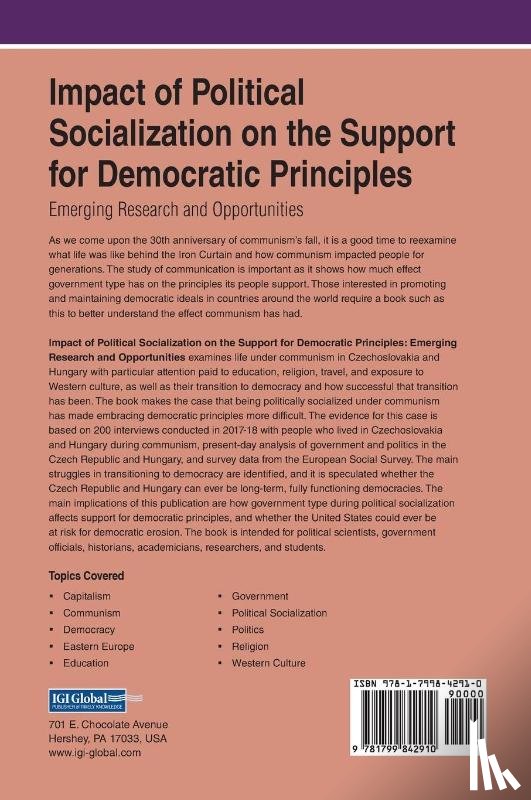 Ellis, Allison Clark - Impact of Political Socialization on the Support for Democratic Principles: Emerging Research and Opportunities