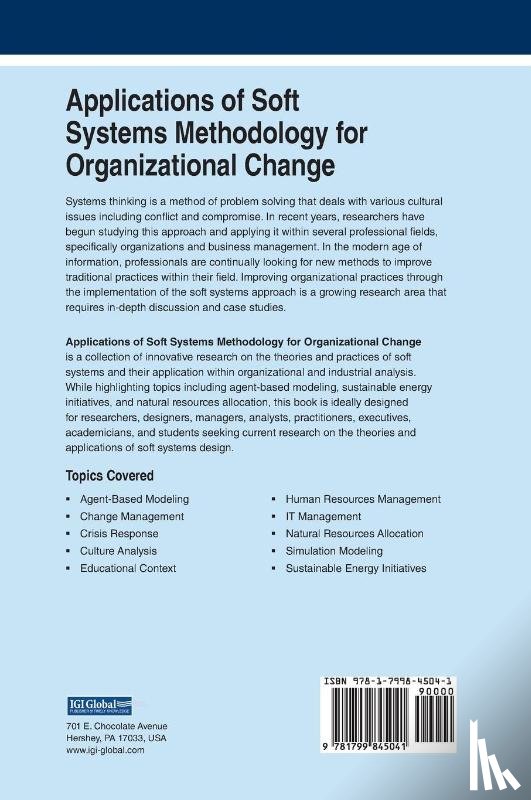 Ebrahimi, Maryam - Applications of Soft Systems Methodology for Organizational Change