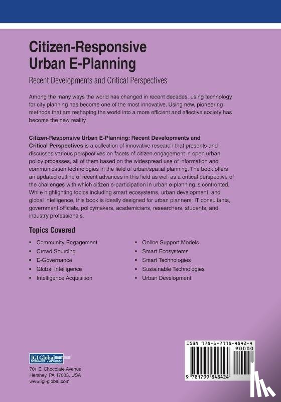  - Citizen-Responsive Urban E-Planning