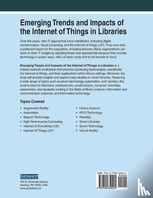 Holland, Barbara - Emerging Trends and Impacts of the Internet of Things in Libraries