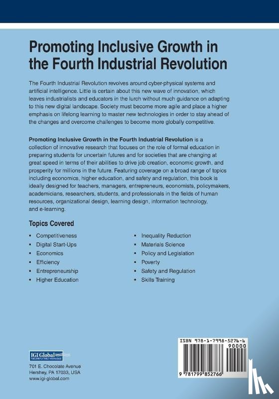  - Promoting Inclusive Growth in the Fourth Industrial Revolution