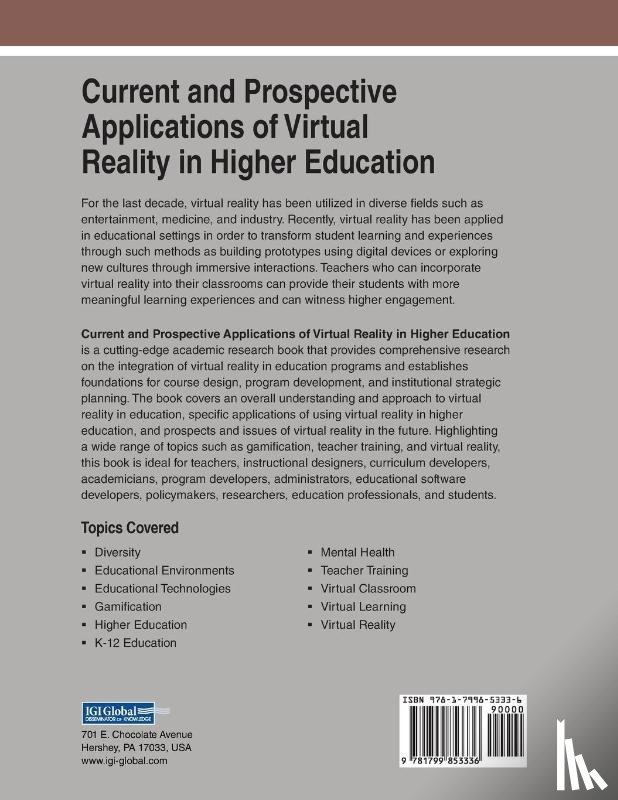 Choi, Dong Hwa, Dailey-Hebert, Amber, Estes, Simmons - Current and Prospective Applications of Virtual Reality in Higher Education