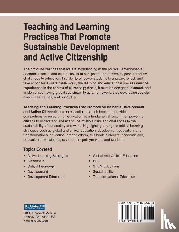  - Teaching and Learning Practices That Promote Sustainable Development and Active Citizenship
