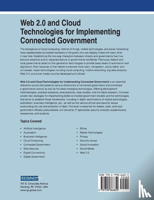 - Web 2.0 and Cloud Technologies for Implementing Connected Government