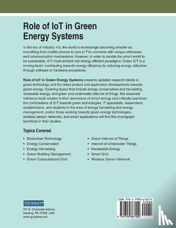  - Role of IoT in Green Energy Systems