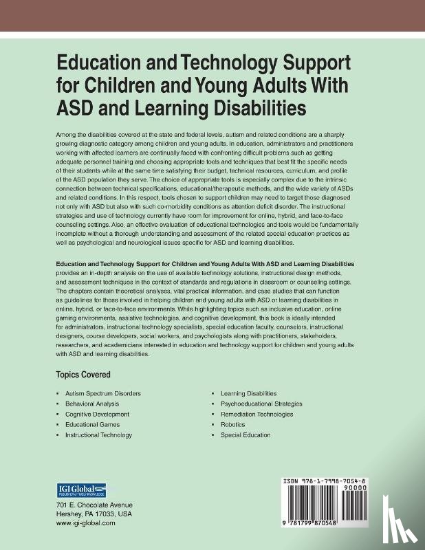Kats, Yefim, Stasolla, Fabrizio - Education and Technology Support for Children and Young Adults With ASD and Learning Disabilities