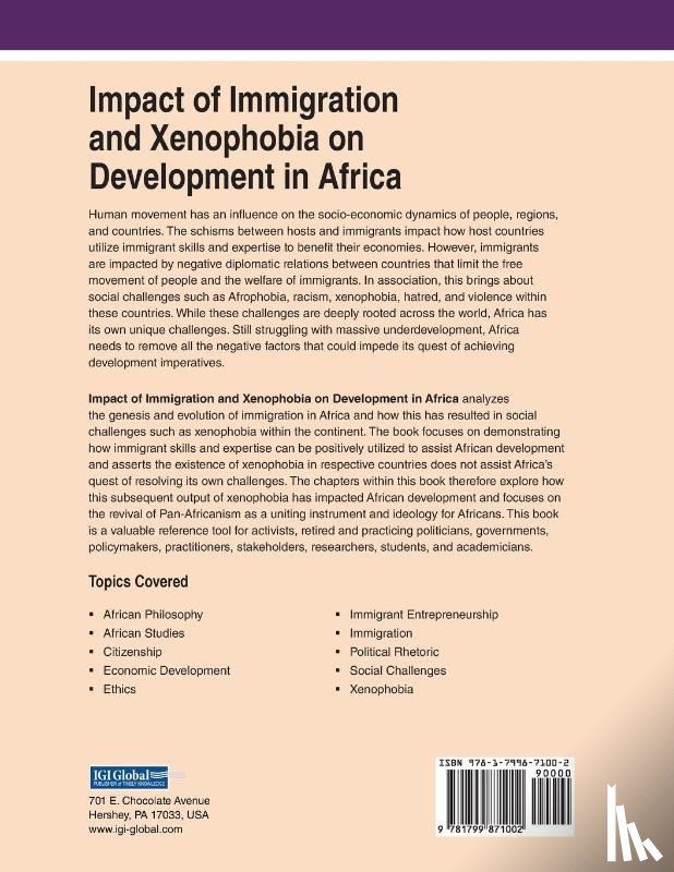  - Impact of Immigration and Xenophobia on Development in Africa