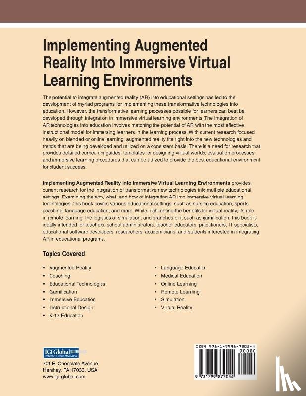 - Implementing Augmented Reality Into Immersive Virtual Learning Environments