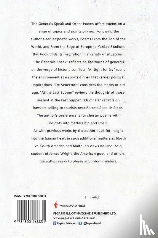 McTague, Michael - The Generals Speak and Other Poems
