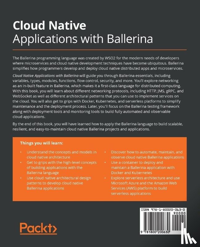 Madushan, Dhanushka - Cloud Native Applications with Ballerina