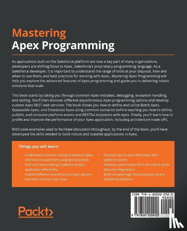 Battisson, Paul - Mastering Apex Programming