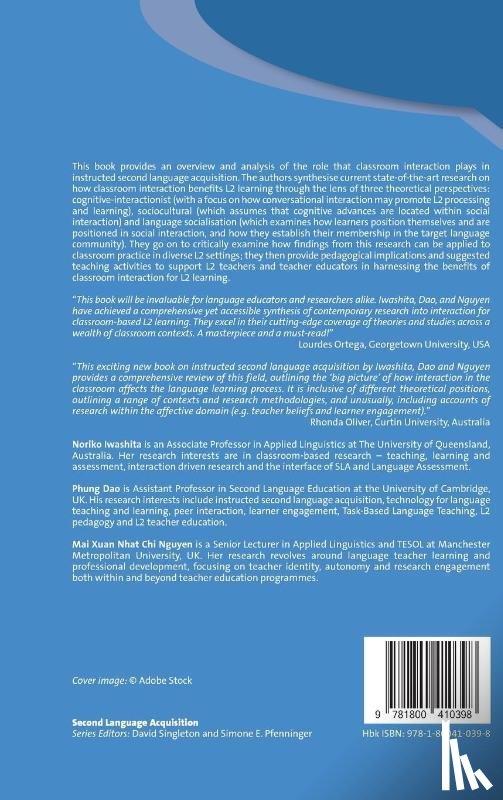 Iwashita, Noriko, Dao, Phung, Nguyen, Mai Xuan Nhat Chi - Understanding Interaction in the Second Language Classroom Context