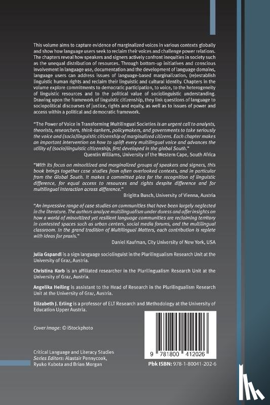  - The Power of Voice in Transforming Multilingual Societies