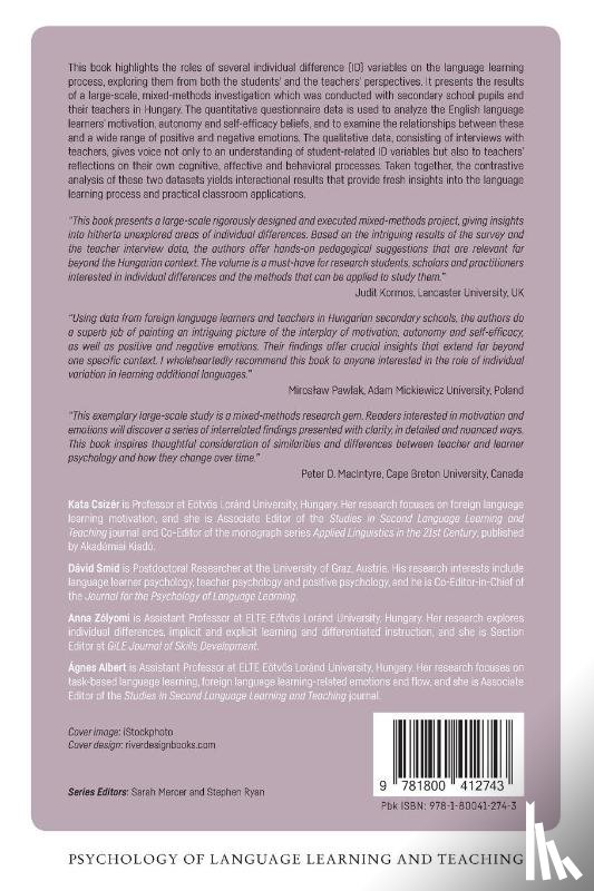 Csizer, Kata, Smid, David, Zolyomi, Anna, Albert, Agnes - Motivation, Autonomy and Emotions in Foreign Language Learning