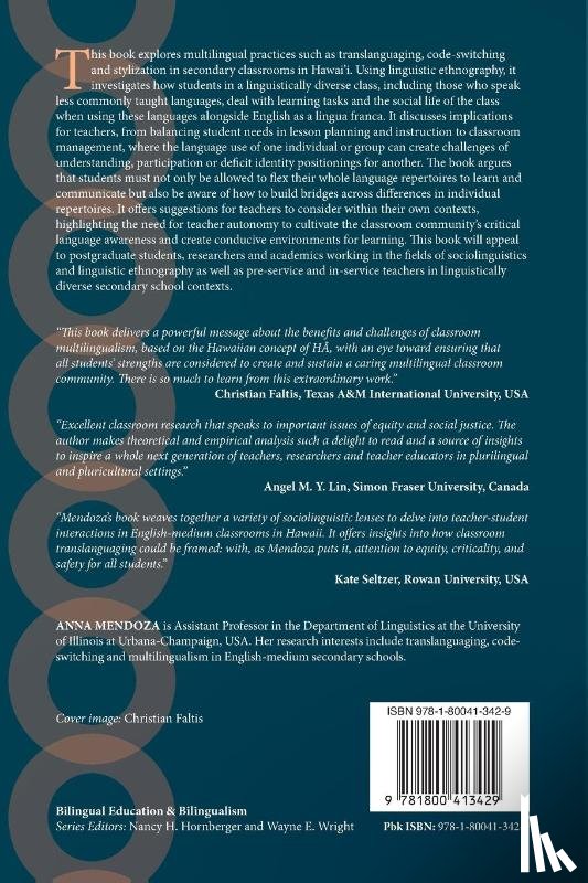 Mendoza, Anna - Translanguaging and English as a Lingua Franca in the Plurilingual Classroom
