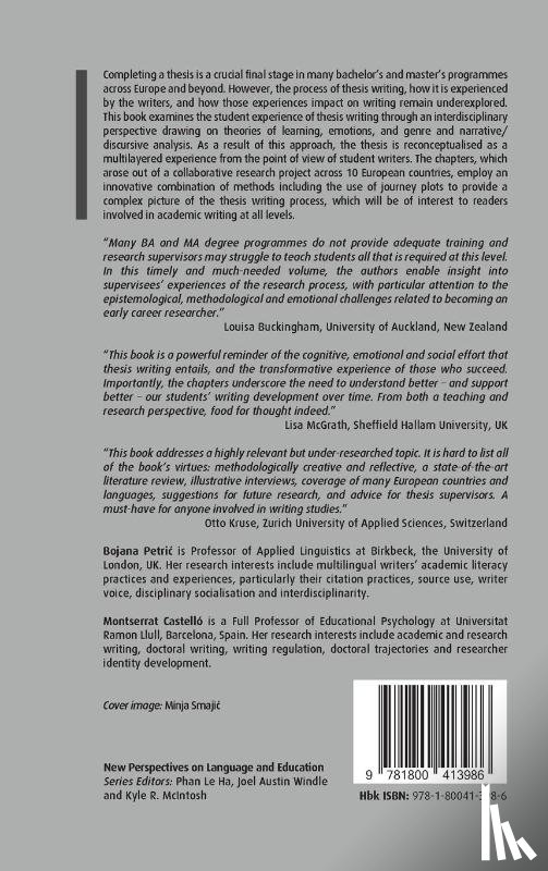  - The Thesis Writing Journeys of Bachelor’s and Master’s Students