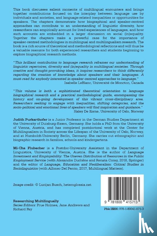 - Speaking Subjects in Multilingualism Research