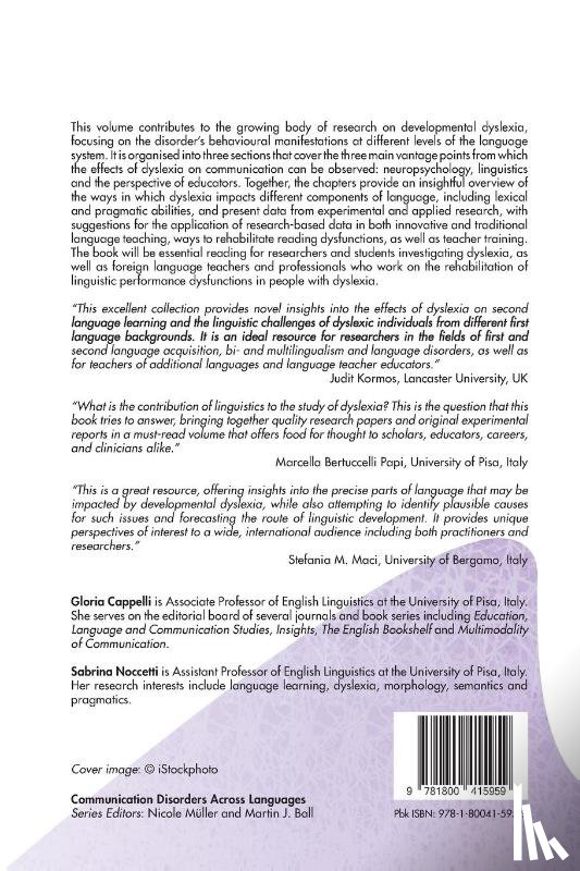  - A Linguistic Approach to the Study of Dyslexia