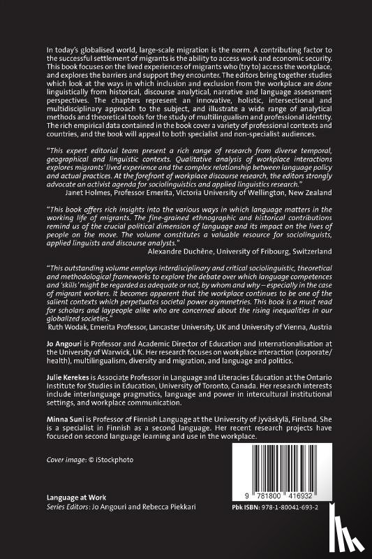  - Language, Migration and In/Exclusion in the Workplace
