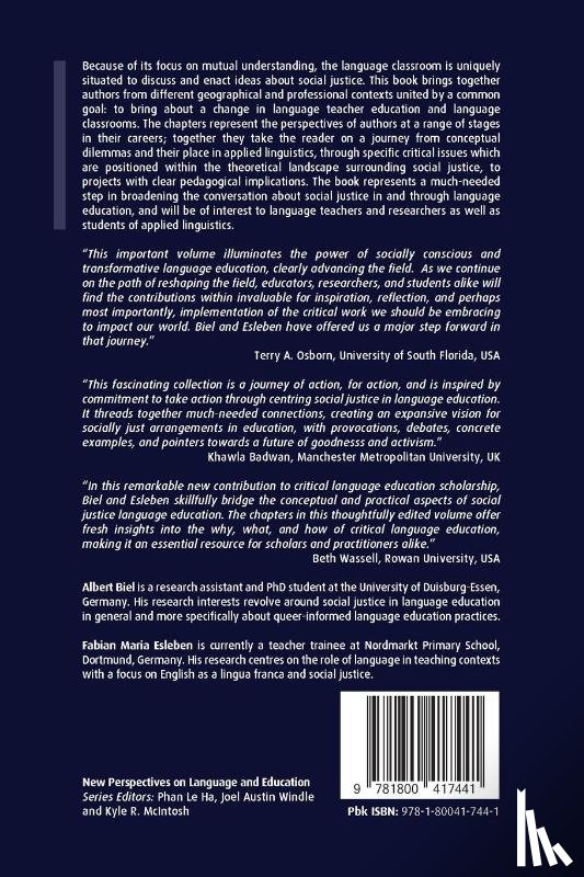  - Social Justice in Language Education