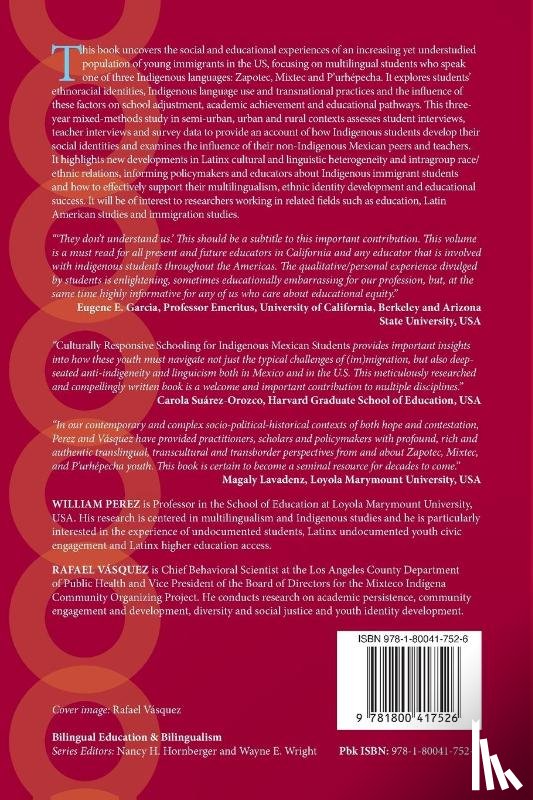 Perez, William, Vasquez, Rafael - Culturally Responsive Schooling for Indigenous Mexican Students