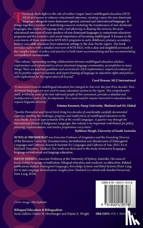  - Mother Tongue-Based Multilingual Education in the Asia-Pacific Region