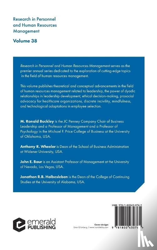  - Research in Personnel and Human Resources Management