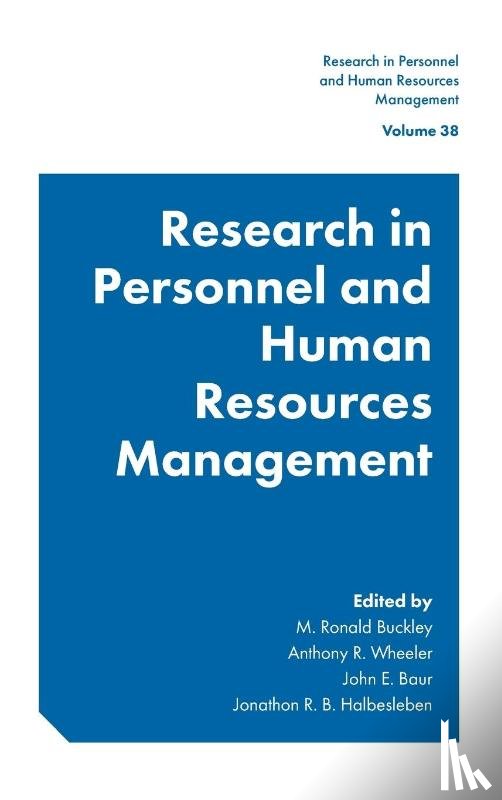  - Research in Personnel and Human Resources Management